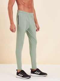 Thumbnail for Lyush - Mascln Men's Olive Dry Fit Stretchable Slim Track Pants - Distacart