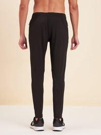 Thumbnail for Lyush - Mascln Men's Black Dry Fit Stretchable Slim Track Pants - Distacart