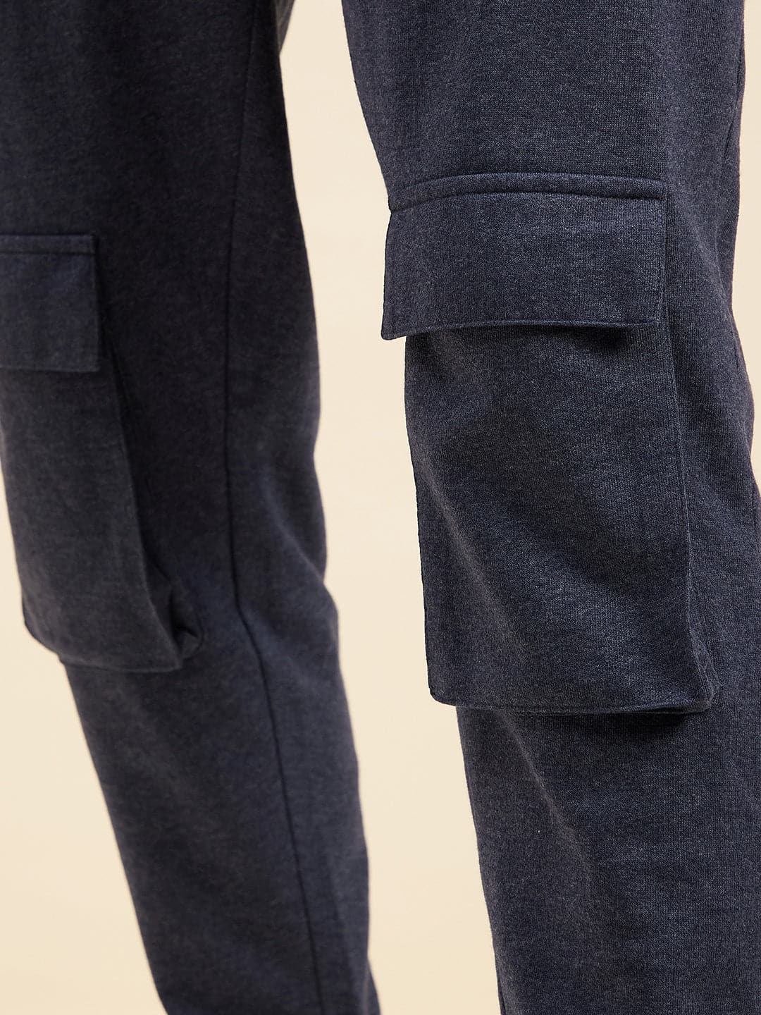 Lyush - Mascln Men'S Blue Melange Pocket Detail Joggers - Distacart