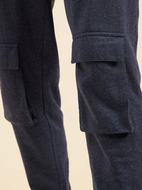 Thumbnail for Lyush - Mascln Men'S Blue Melange Pocket Detail Joggers - Distacart