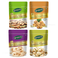 Thumbnail for Happilo Premium Dry Fruit Combo (Almond, Cashews, Pistachios & Inshell Walnuts) - Distacart