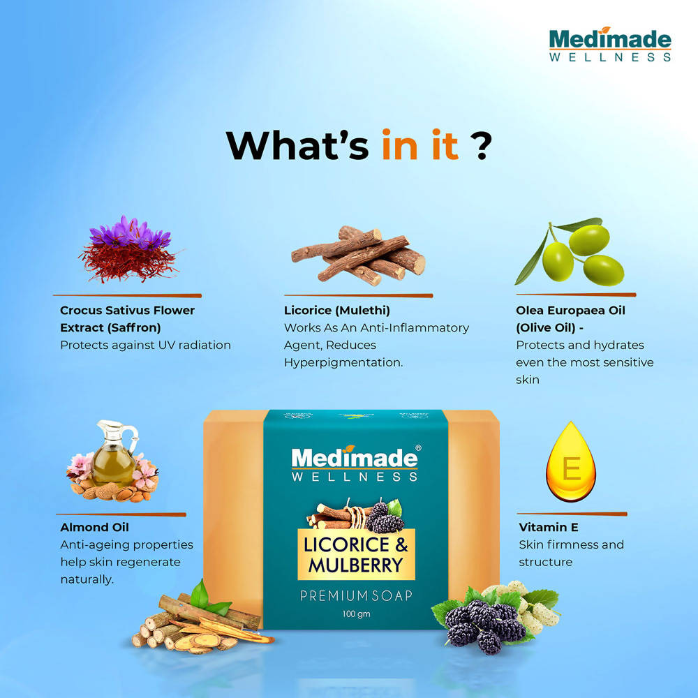 Medimade Wellness Licorice & Mulberry Premium Soap