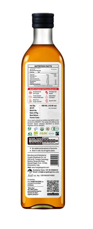 Mangal Organics Mustard Oil - Distacart