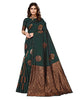 Vamika Green Banarasi Jacquard Weaving Saree - Distacart