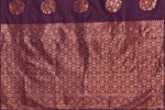 Thumbnail for Vamika Purple Banarasi Jacquard Weaving Saree - Distacart