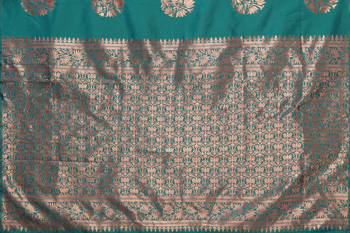 Vamika Rama Banarasi Jacquard Weaving Saree - Distacart