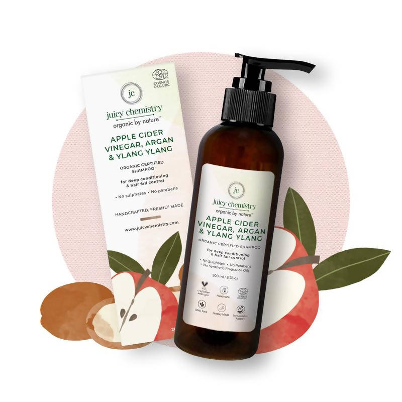 Juicy Chemistry Apple Cider Vinegar, Argan & Ylang Ylang Shampoo - Distacart
