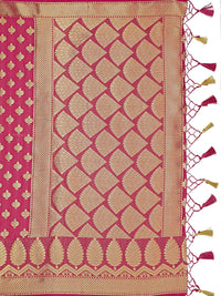 Thumbnail for Mimosa Women's Mysore Silk Pink Saree - Distacart
