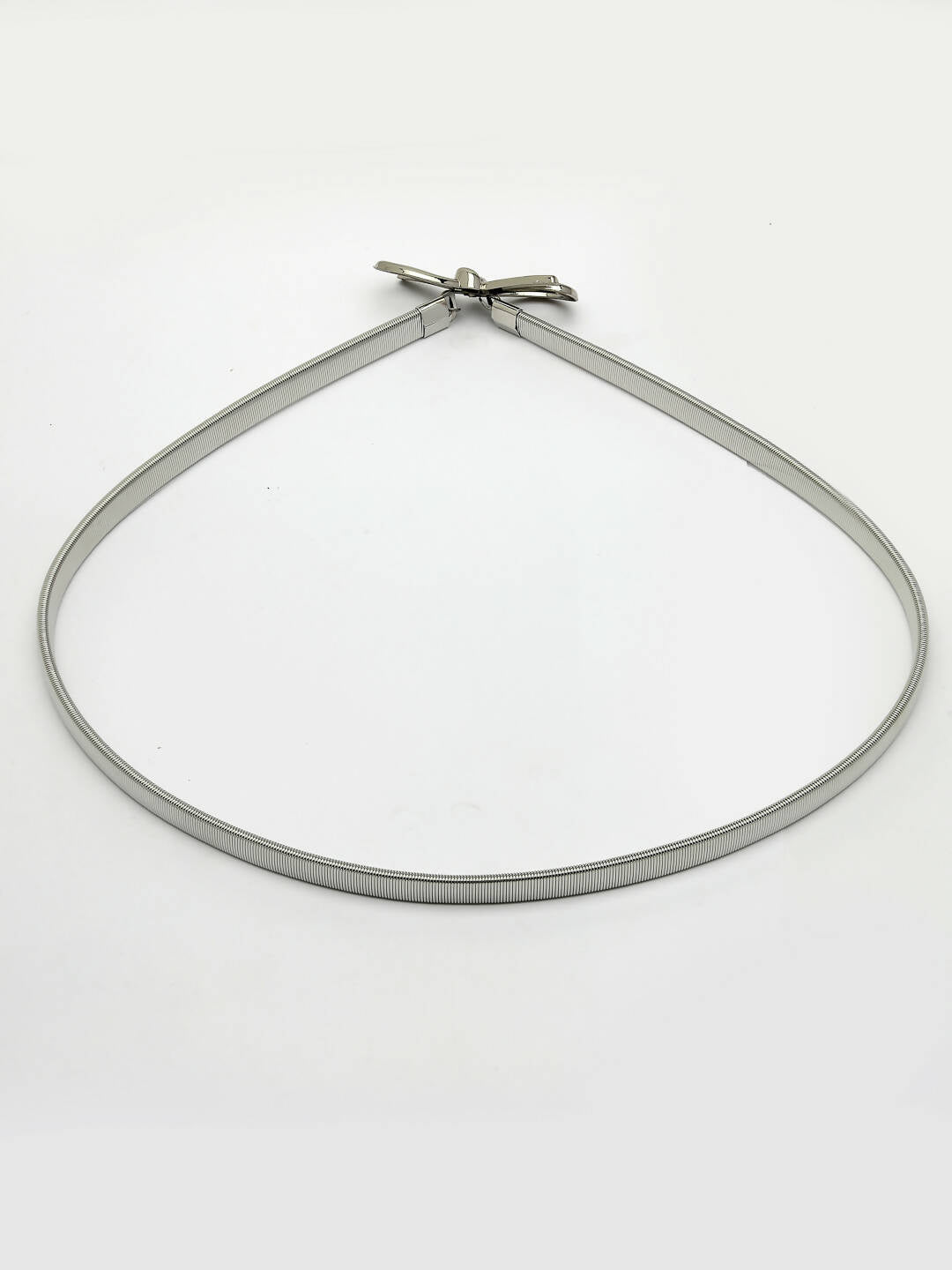 NVR Women Circular Silver Plated Stretchable Metal Belt - Distacart