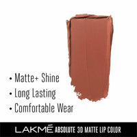 Thumbnail for Lakme Absolute 3D Lipstick - British Brown