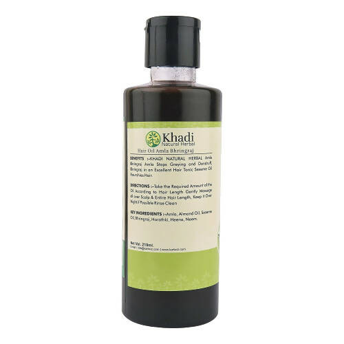 Khadi Natural Herbal Hair Oil Amla and Bhringraj - Distacart