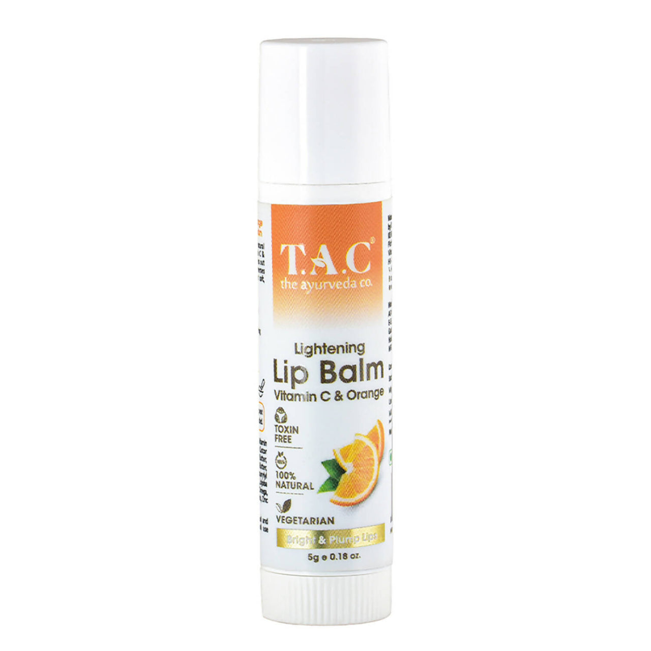 TAC - The Ayurveda Co. Vitamin C & Orange Lip Balm - Distacart