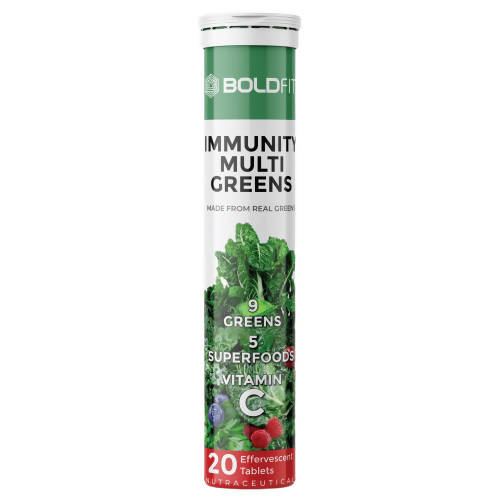 Boldfit Immunity Multi Greens Effervescent Tablets - Distacart