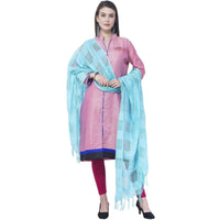 Thumbnail for A R SILK Firozi Color Window square Cotton Dupattas and Chunnis