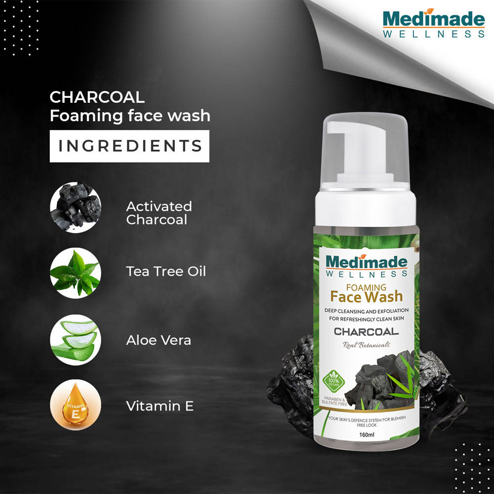 Medimade Wellness Foaming Face Wash With Charcoal