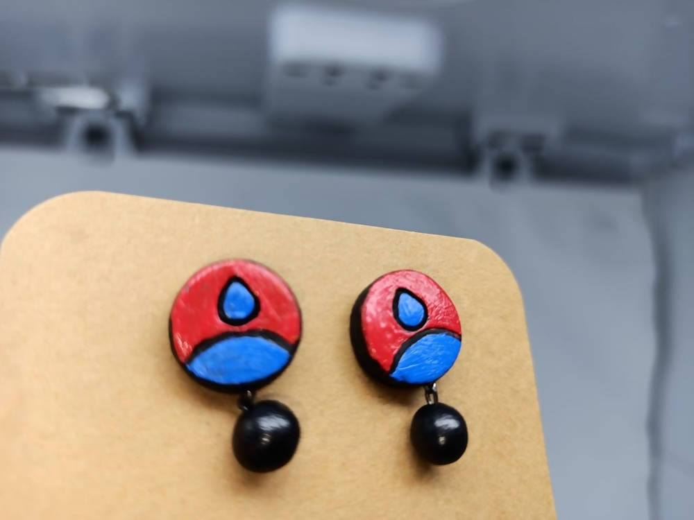 Terracotta Round Shaped Ear Studs