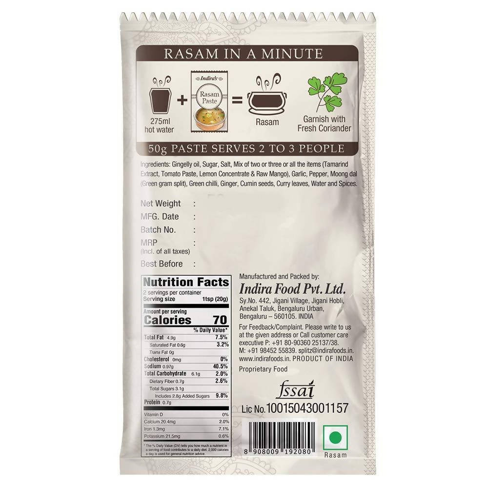 Indira's Rasam Paste Pepper Rasam - Distacart