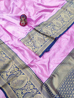 Thumbnail for DEIANA'S Beautiful Golden Jari with New Design Soft Lichi Silk Saree - Pink - Distacart