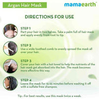 Thumbnail for Mamaearth Argan Hair Mask For Frizz Free & Stronger Hair Directions for use