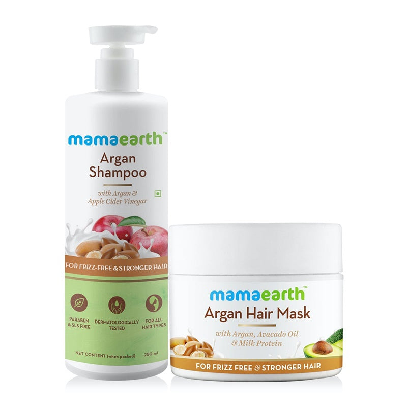 Mamaearth Argan Hair Mask &amp; Argan Shampoo
