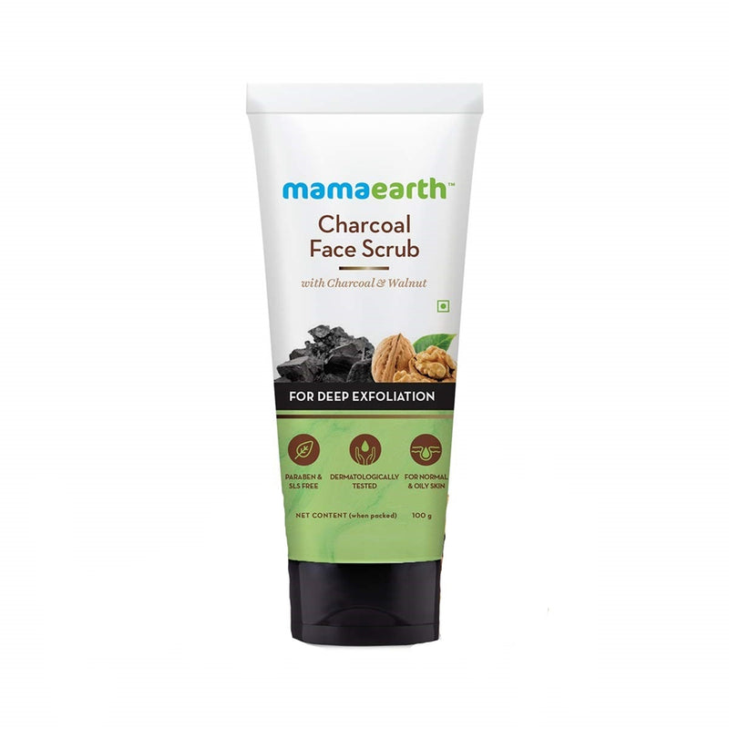 Mamaearth Charcoal Face Scrub For Deep Exfoliation 100 gm