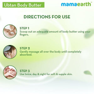 Mamaearth Ubtan Body Butter For Deep Nourishment Directions For Use