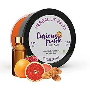 Curious Peach Herbal Lip Balm Bubble Gum - Distacart