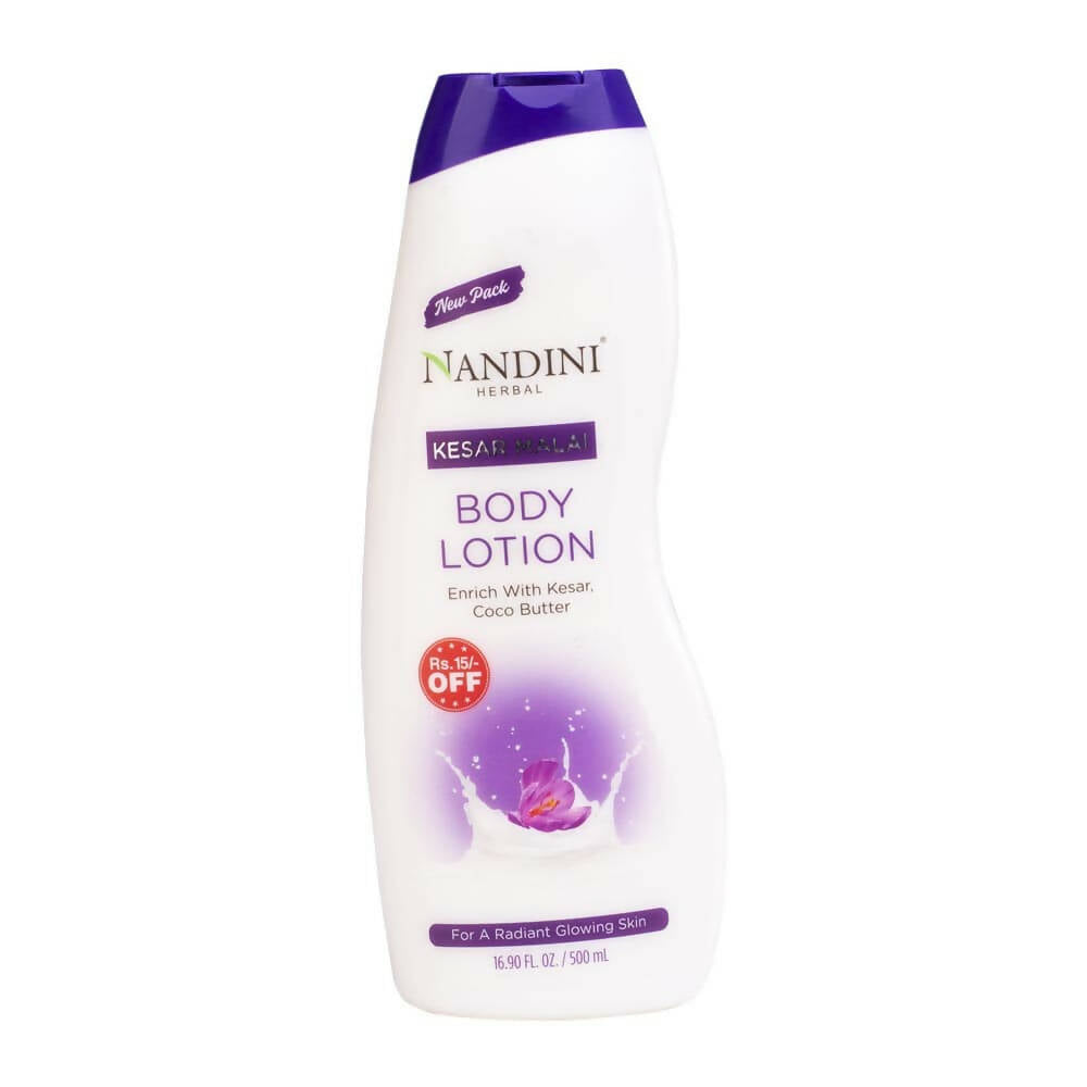 Nandini Herbal Kesar Malai Body Lotion - Distacart