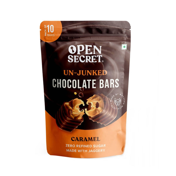 Open Secret Un-Junked Chocolate Bars Caramel - Distacart