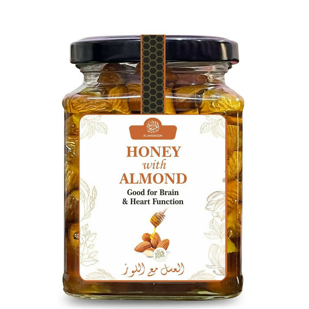 Al Masnoon Honey With Almonds - Distacart