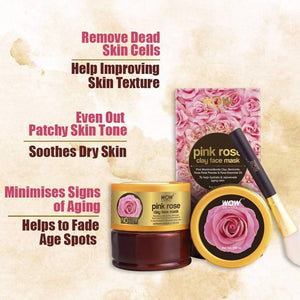 Wow Skin Science Pink Rose Clay Face Mask