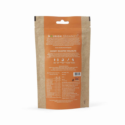 Nourish Organics Honey Roasted Walnuts pack