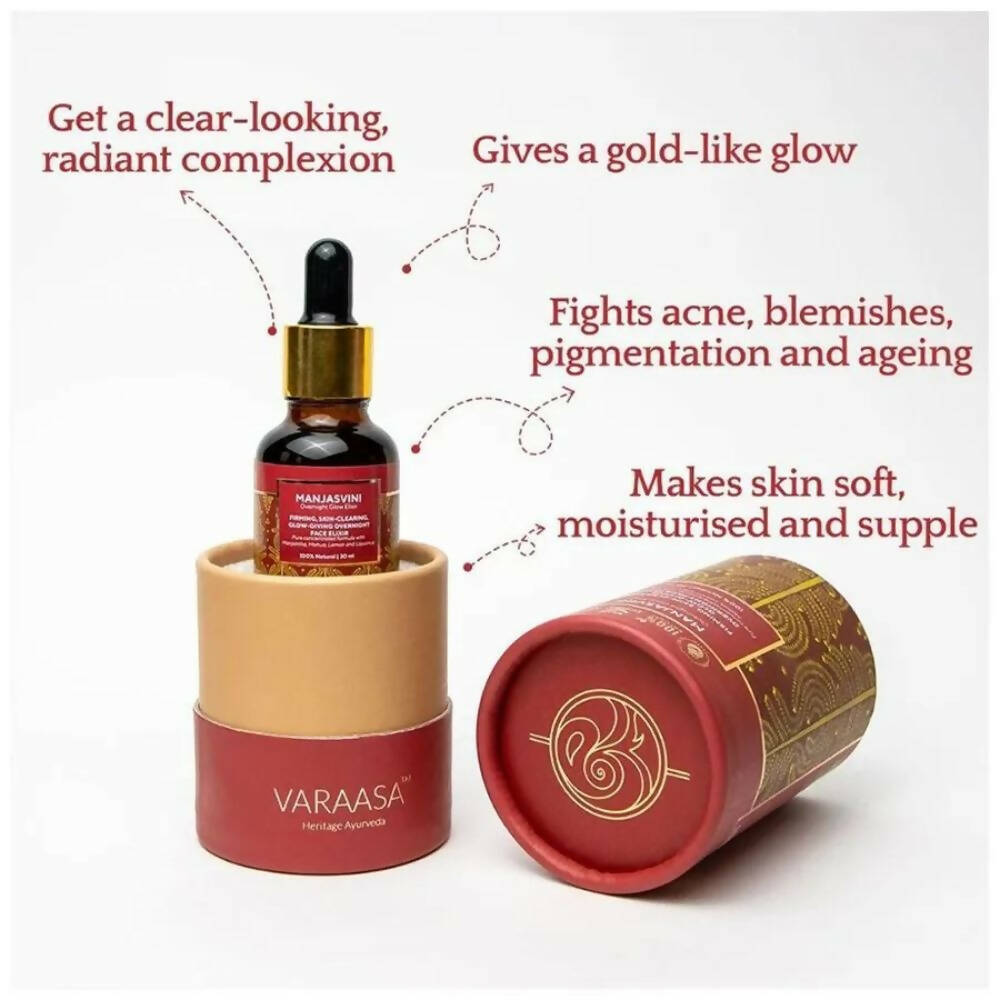 Varaasa Manjasvini Overnight Glow Elixir - Distacart