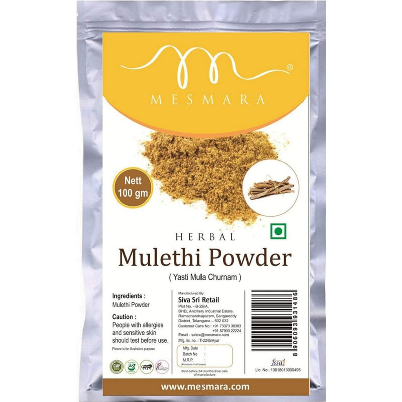 Mesmara Herbal Mulethi Licorice Yastimadhu Powder(100gm)