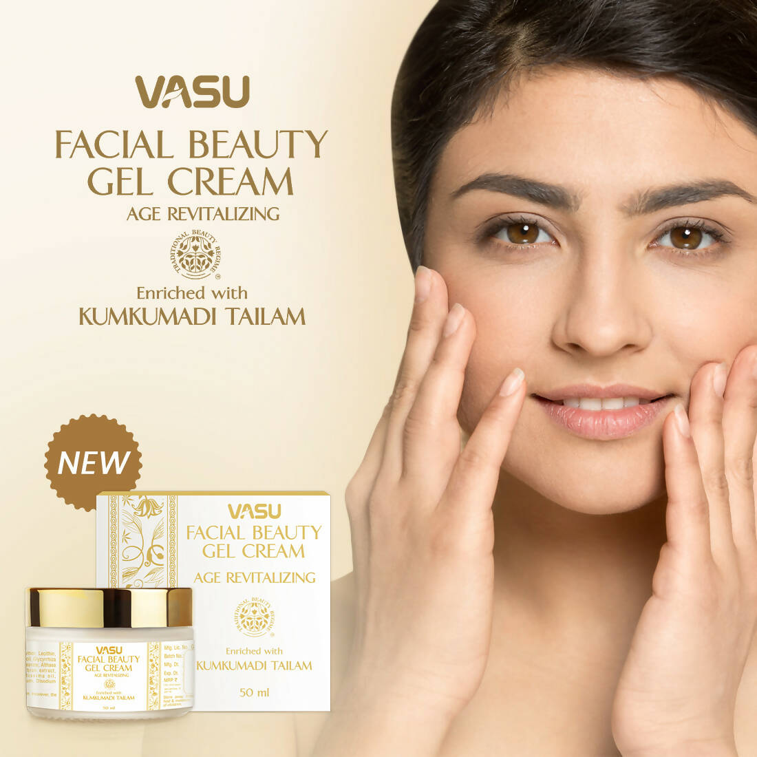 Vasu Kumkumadi Tailam Facial Beauty Gel Face Cream - Distacart