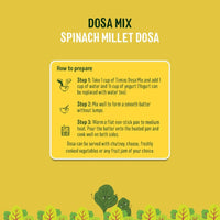 Thumbnail for Timios Organic Millet Spinach Dosa Mix How To Prepare
