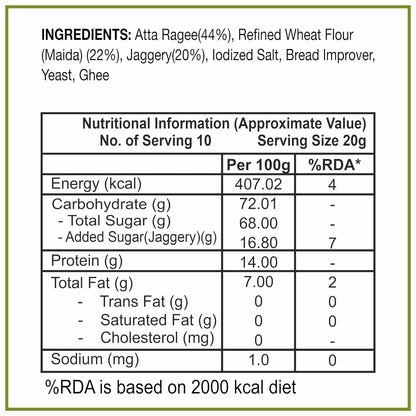 Dhampur Green Gur Ragi Rusk - Distacart