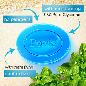 Pears Soft & Fresh Bathing Soap - Glycerin & Mint