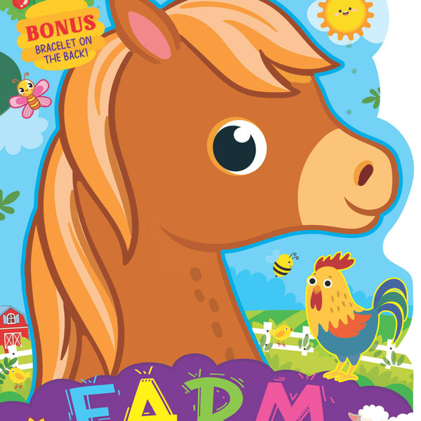 Dreamland Farm Activity and Colouring Book- Die Cut Animal Shaped Book : Children Interactive & Activity Book - Distacart