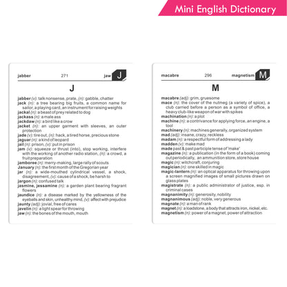 Mini English Dictionary, Pocket Dictionary Age 12+ Years - Distacart