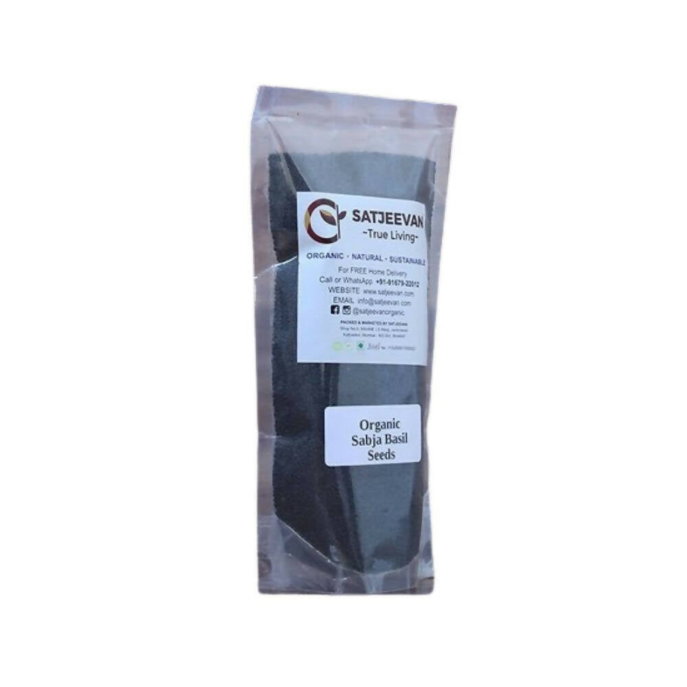 Satjeevan Organic Sabja Basil Seeds - Distacart