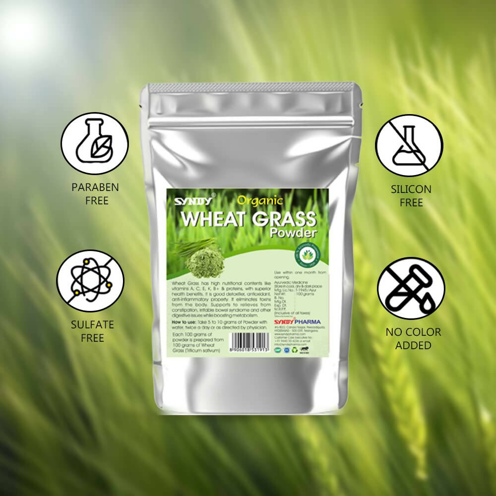 Syndy Pharma Organic Wheat Grass Powder - Distacart