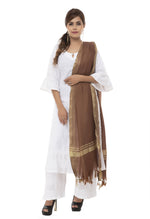 Thumbnail for Mominos Fashion Moeza Slub Cotton Brown Dupatta