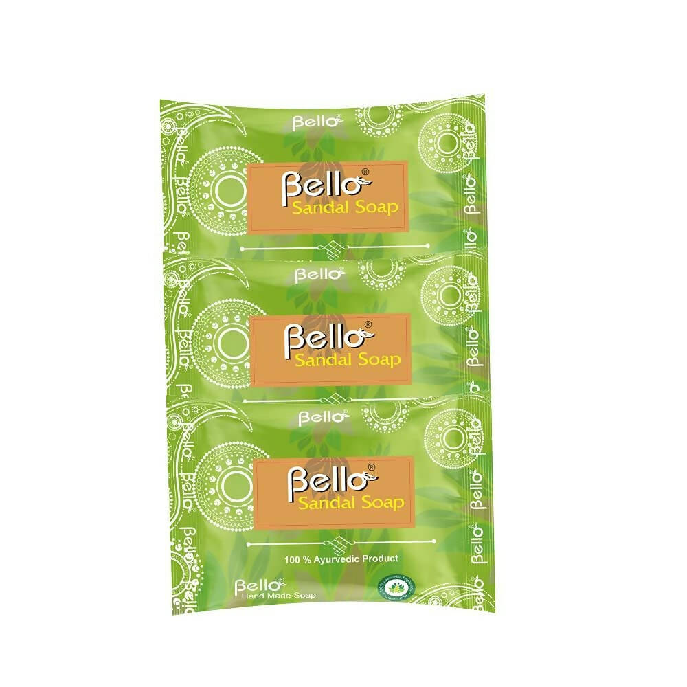 Bello Herbals Sandal Soap Handcrafted Glycerin Based Soap - Distacart
