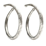 Thumbnail for Mominos Fashion Kamal Johar Oxidised Silver Floral Pressing Style Anklets