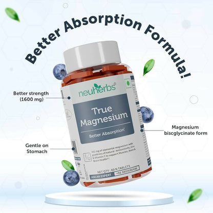 Neuherbs True Magnesium Tablets - Distacart