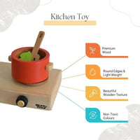 Thumbnail for Nesta Toys Kitchen Play Set | Beech Wood Cooking Set - Distacart