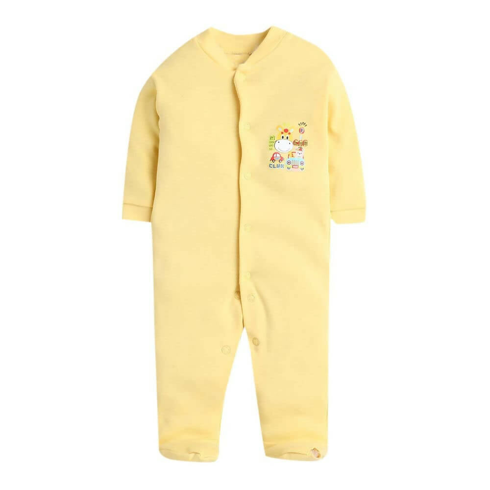 Daddy - G Rompers/Sleepsuits/Jumpsuit /Night Suits for New Born Babies - Yellow - Distacart