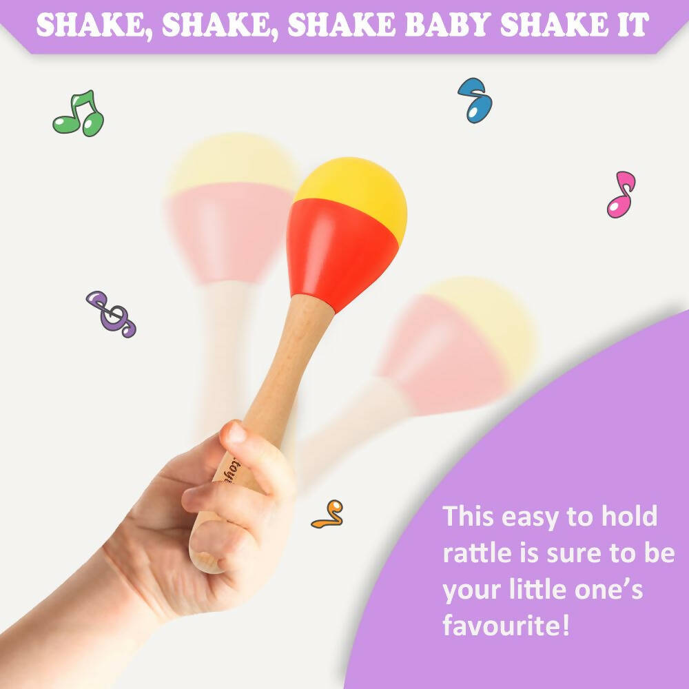 Matoyi Wooden Baby Bead Rattle - Distacart