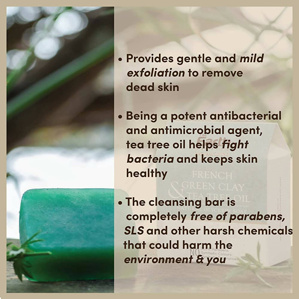 The Earth Reserve French Green Clay & Tea Tree Oil Soap - Distacart